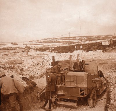 Cabrestante para globo de barrera, Genicourt, norte de Francia, c. 1914-c. 1918 de Unbekannt