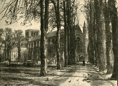 Catedral de Winchester, desde el noroeste, 1898 de Unbekannt