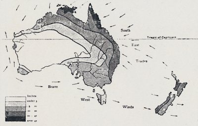 Vientos y Precipitaciones - Noviembre a Abril, 1923 de Unbekannt