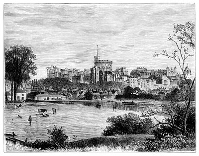 Castillo de Windsor desde Brocas Meadows, c1888 de Unbekannt