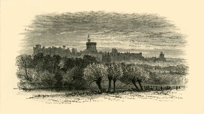 Castillo de Windsor desde la Logia del Provost en Eton, 1911 de Unbekannt