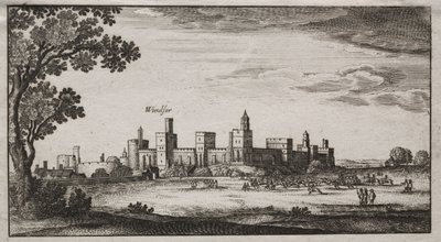 Castillo de Windsor desde el sureste, 1600s de Unbekannt