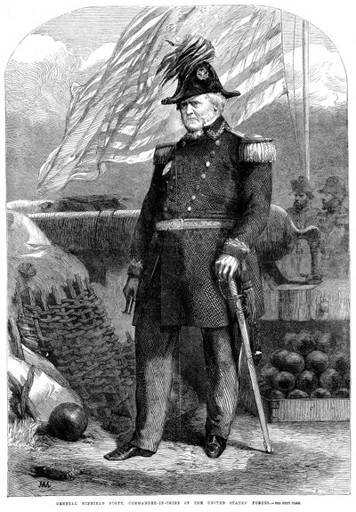 Winfield Scott, soldado estadounidense, 1861 de Unbekannt
