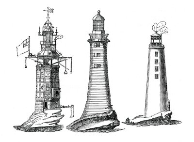 Faro de Winstanley, Smeaton y Rudyerd, 1833 de Unbekannt