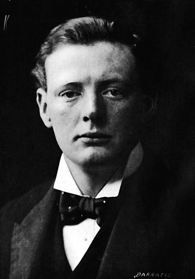 Winston Churchill alrededor de la época en que entró por primera vez al parlamento, c1901 de Unbekannt
