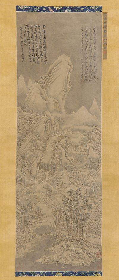 Paisaje de invierno, dinastía Ming o Qing, siglos XVI-XVII de Unbekannt