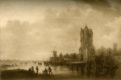Invierno en el hielo, 1645 de Unbekannt