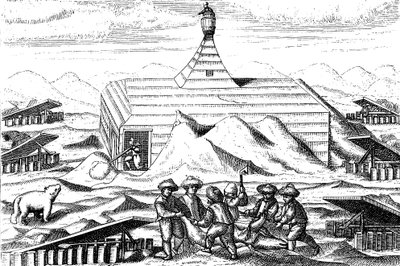 Cuarteles de invierno de la expedición de Willem Barents al Ártico de Unbekannt