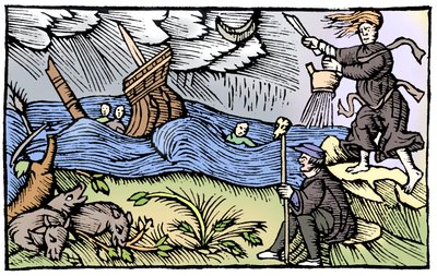 Bruja levantando una tormenta, 1562 de Unbekannt