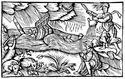 Bruja levantando una tormenta, 1562 de Unbekannt