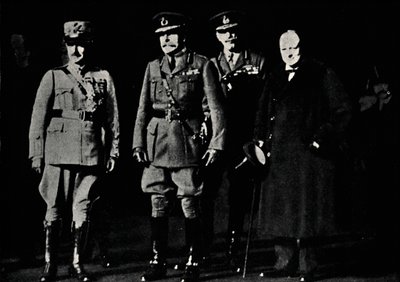 Con el General Díaz y el Mariscal de Campo Haig, 1919, 1945 de Unbekannt