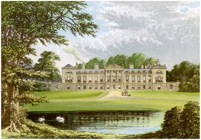 Abadía de Woburn, Bedfordshire, hogar del Duque de Bedford, c1880 de Unbekannt