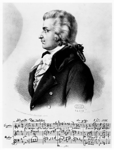 Wolfgang Amadeus Mozart 1756-1791, c1790 de Unbekannt