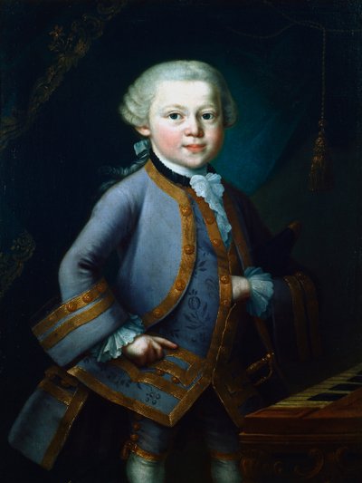 Wolfgang Amadeus Mozart, compositor austriaco, 1761 de Unbekannt