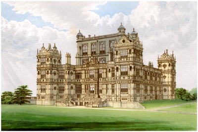 Wollaton Hall, Nottingham, Nottinghamshire, hogar de Lord Middleton, c1880 de Unbekannt