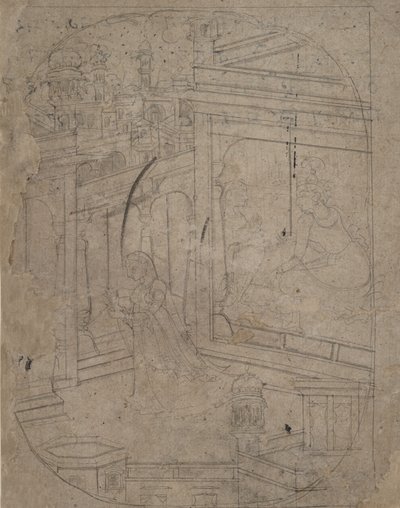 Mujer dejando a su amante, ca. 1790-1820 de Unbekannt