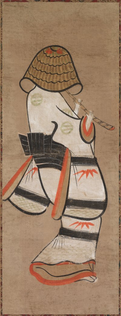 Mujer como monje itinerante: Onna Komuso Otsu-e, finales de 1600-principios de 1700 de Unbekannt