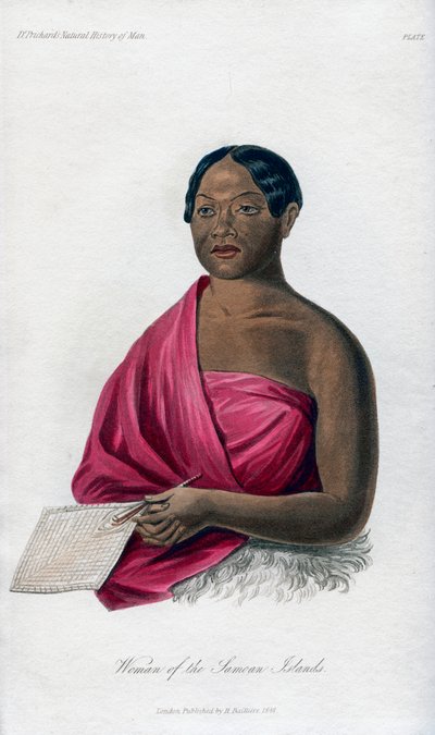 Mujer de las Islas Samoa, 1848 de Unbekannt