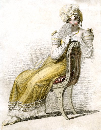 Mujer con abanico, c1750-1850 de Unbekannt