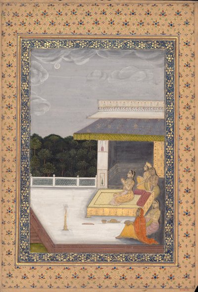 Mujeres Disfrutando de la Luz de la Luna de Unbekannt