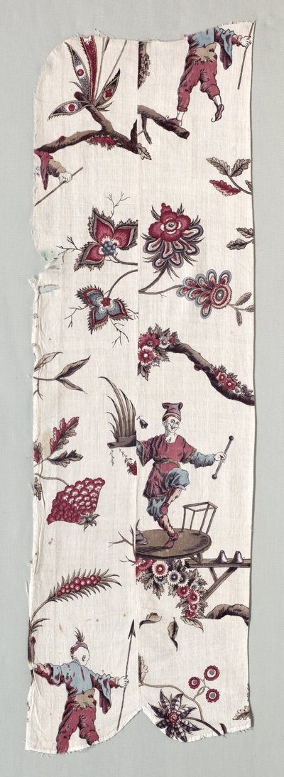 Fragmentos de textiles impresos en xilografía, c. 1785 de Unbekannt