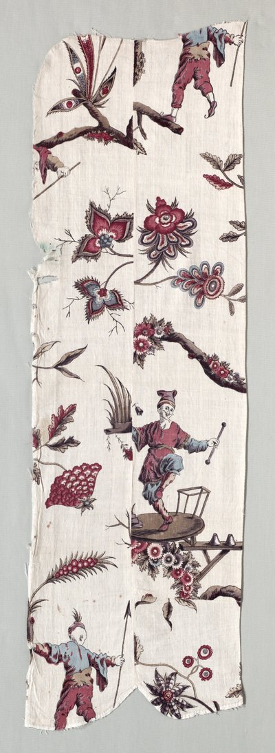 Fragmentos de textiles impresos en xilografía de Unbekannt