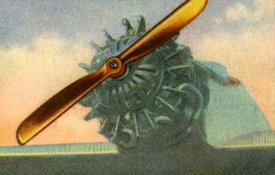 Hélice de avión de madera hecha por la compañía Schwarz Propeller-Werk, 1932 de Unbekannt