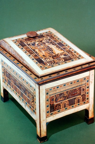 Cofre de madera de la Tumba de Tutankamón, siglo XIV a.C. de Unbekannt