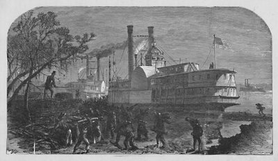 Cargando madera, 1883 de Unbekannt