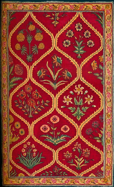 Alfombra de lana. Fábrica Real India de Lahore, siglo XVII, 1903 de Unbekannt