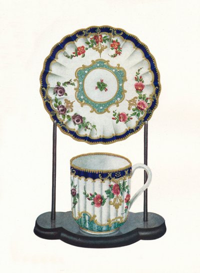 Taza y platillo de Worcester, c1770 de Unbekannt