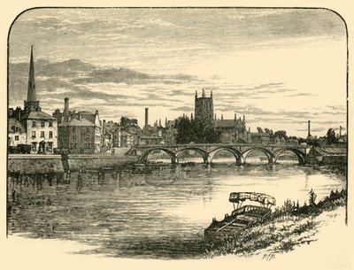 Worcester, desde el puente del ferrocarril, 1898 de Unbekannt