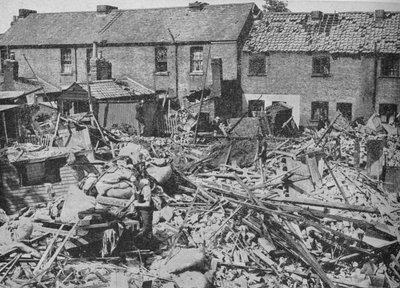 Obra de los bombarderos y su destrucción, 1940 de Unbekannt
