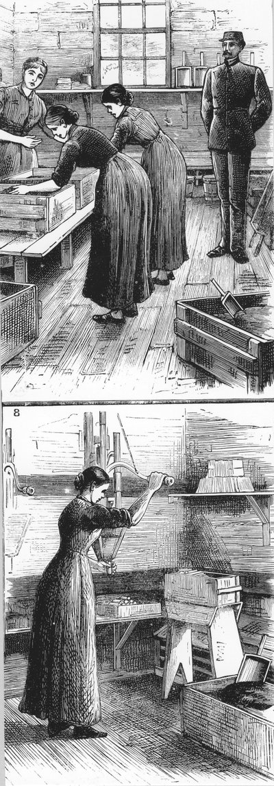 Trabajadores en Nobel Explosives Company Limited, Ardeer, Ayrshire, 1884 de Unbekannt