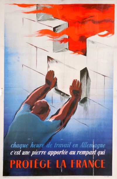 Trabajar en Alemania protege a Francia, 1944 de Unbekannt