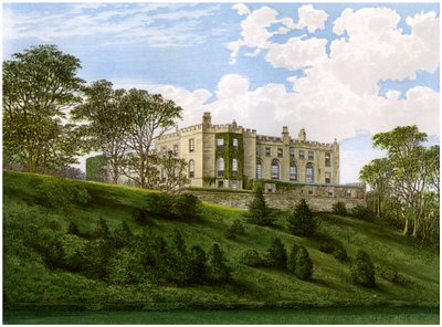 Workington Hall, Cumberland, hogar de la familia Curwen, c. 1880 de Unbekannt