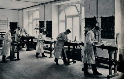 Taller de la escuela técnica de Artes y Oficios, Flensburg, Alemania, c. 1908 de Unbekannt