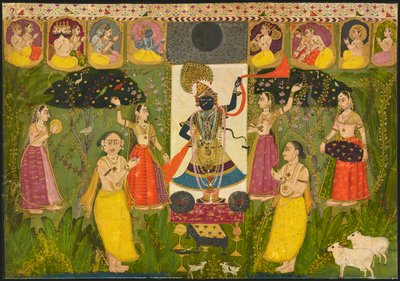Adoración de Shri Nathji, ca. 1700 de Unbekannt