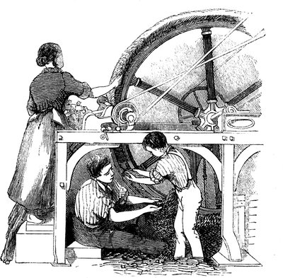 Fabricación de estambre de Unbekannt