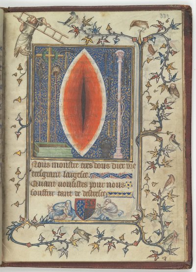 Herida de Cristo del Salterio y libro de oraciones de Bonne de Luxemburgo, ca. 1345 de Unbekannt
