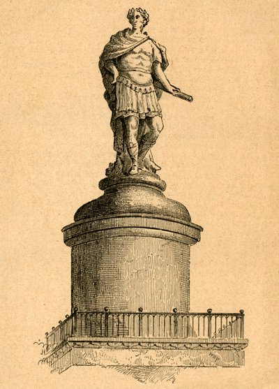 Diseño original de Wren para la cima del Monumento, 1897 de Unbekannt