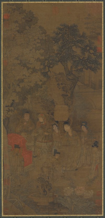 Xin Pi tirando de la túnica del emperador, siglo XIV de Unbekannt