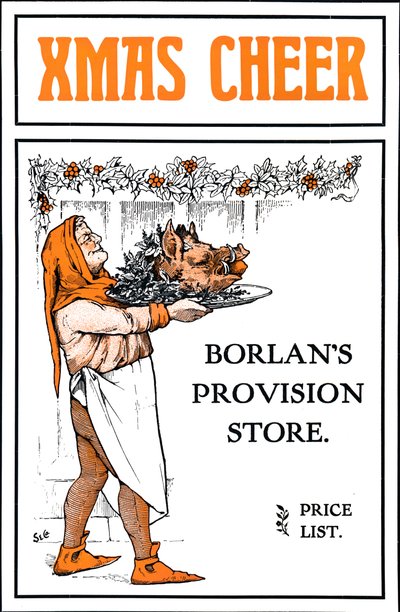 Alegría navideña - Tienda de provisiones Borlans, 1909 de Unbekannt
