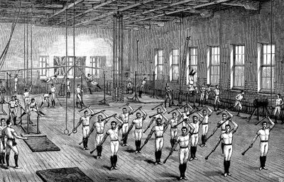 Gimnasio YMCA, Longacre, Londres, c1888 de Unbekannt