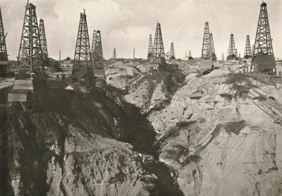 Pozos de petróleo Yenan-Young, 1900 de Unbekannt