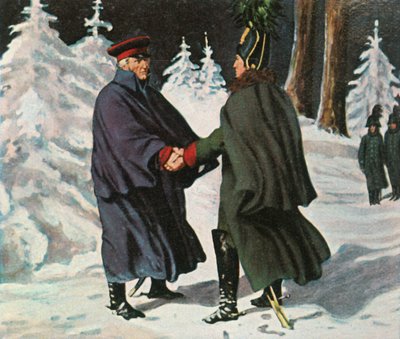 Encuentro de Yorck con el General Ruso Diebitsch, 25 de diciembre de 1812 de Unbekannt
