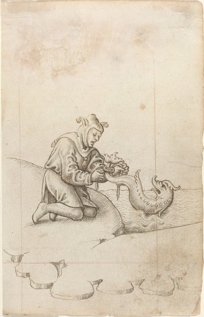 Estás atando un delfín por la cola [fol. 17 recto], c. 1512-1515 de Unbekannt