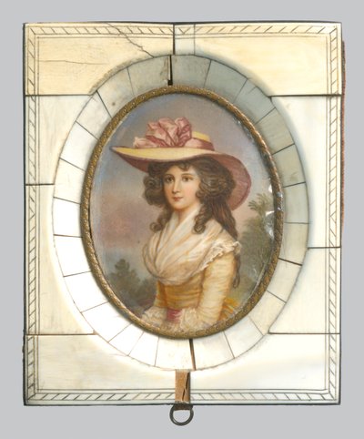 Joven dama con sombrero de Unbekannt
