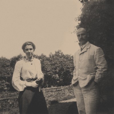 Yuri Alexandrovich Olsufyev 1878-1938 con su esposa Sophia Vladimirovna, 1900s de Unbekannt
