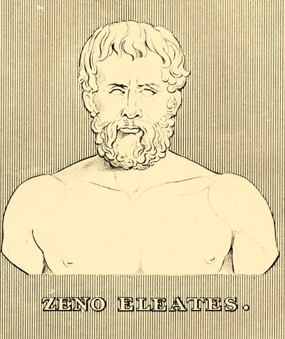 Zenón de Elea, c495-430 a.C., 1830 de Unbekannt